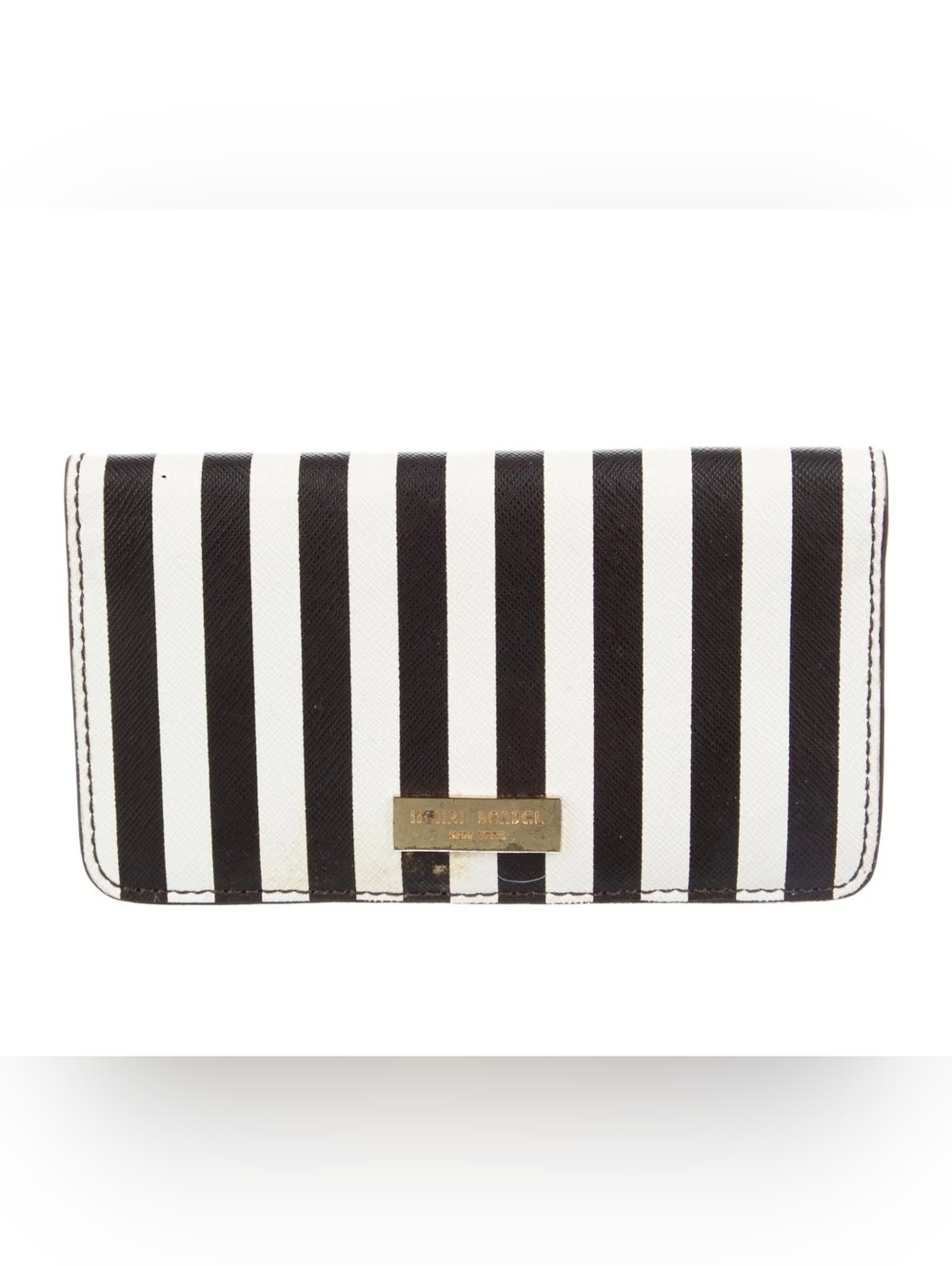 HENRI BENDEL NEW YORK Centennial Stripe Leather Crossbody/Clutch Bag